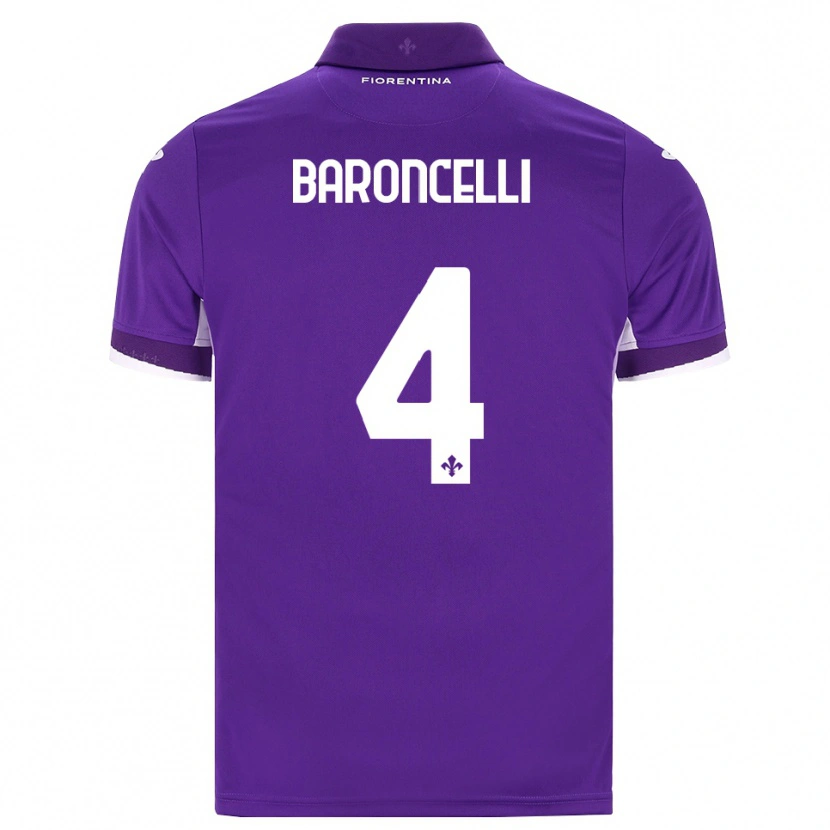 Danxen Kinderen Leonardo Baroncelli #4 Paars Wit Roze Thuisshirt Thuistenue 2026/27 T-Shirt België