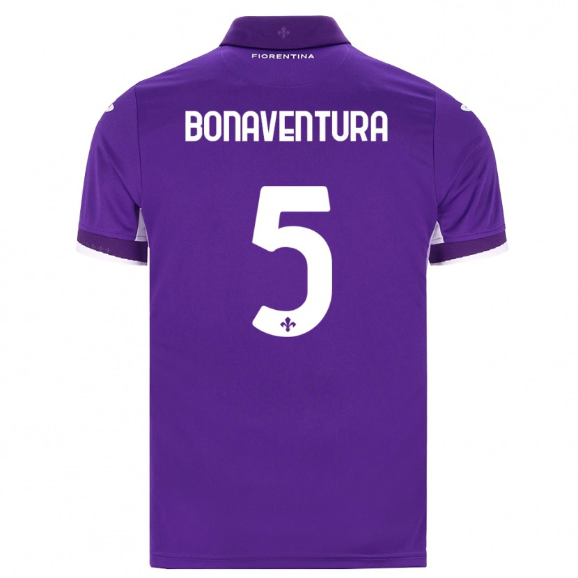 Danxen Kinderen Giacomo Bonaventura #5 Paars Wit Roze Thuisshirt Thuistenue 2026/27 T-Shirt België