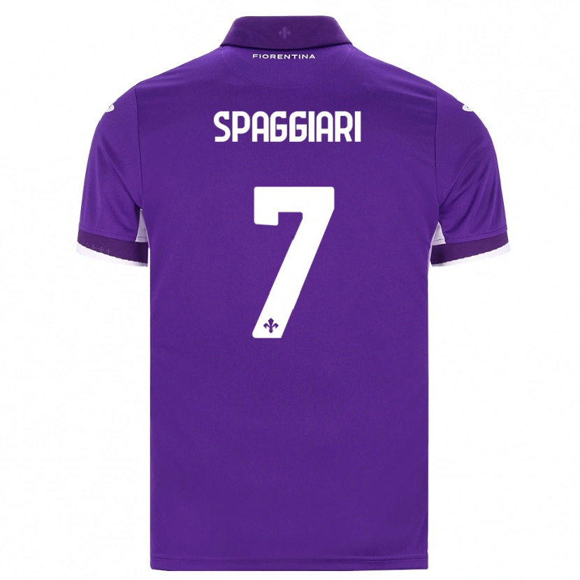 Danxen Kinderen Riccardo Spaggiari #7 Paars Wit Roze Thuisshirt Thuistenue 2026/27 T-Shirt België
