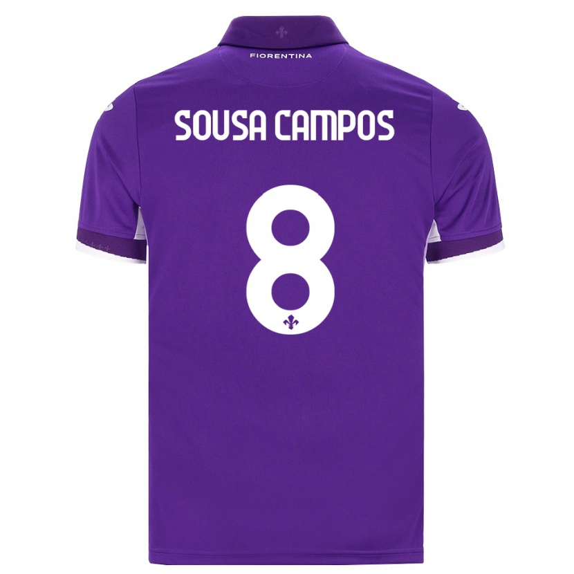 Danxen Kinderen Matteo Sousa Campos #8 Paars Wit Roze Thuisshirt Thuistenue 2026/27 T-Shirt België