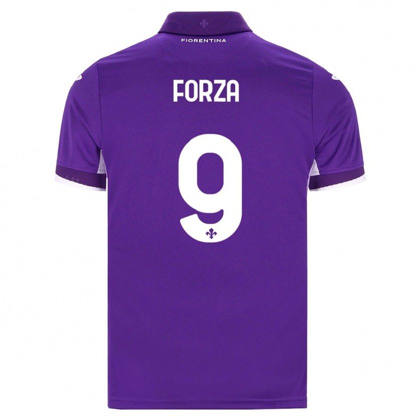 Danxen Kinderen Francesco Forza #9 Paars Wit Roze Thuisshirt Thuistenue 2026/27 T-Shirt België