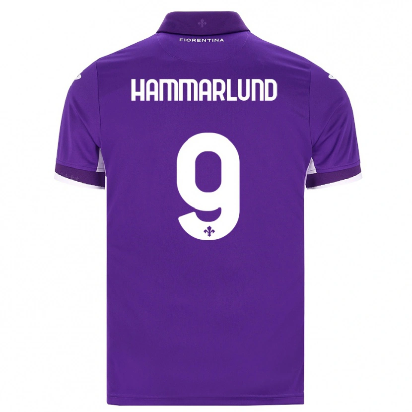 Danxen Kinderen Pauline Hammarlund #9 Paars Wit Roze Thuisshirt Thuistenue 2026/27 T-Shirt België