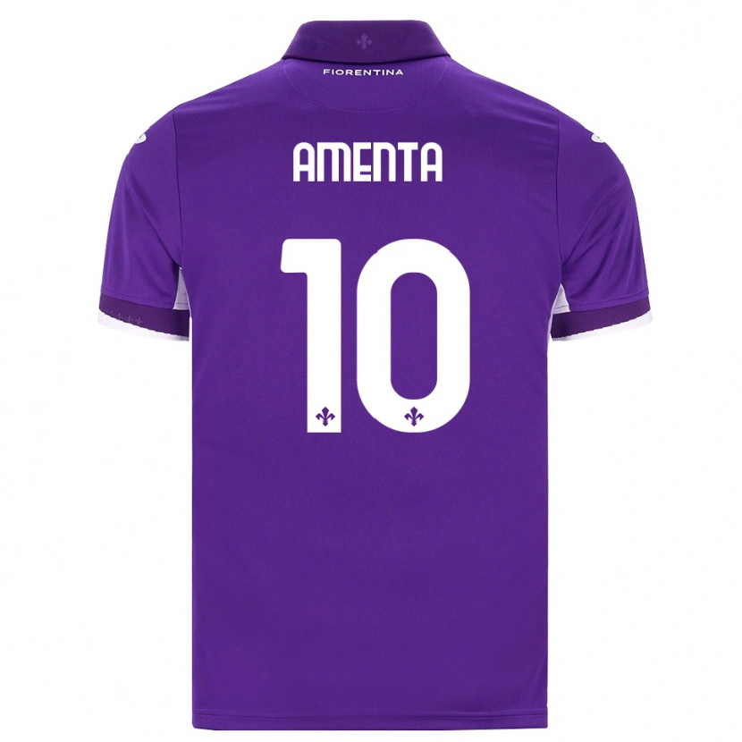Danxen Kinderen Francesco Amenta #10 Paars Wit Roze Thuisshirt Thuistenue 2026/27 T-Shirt België