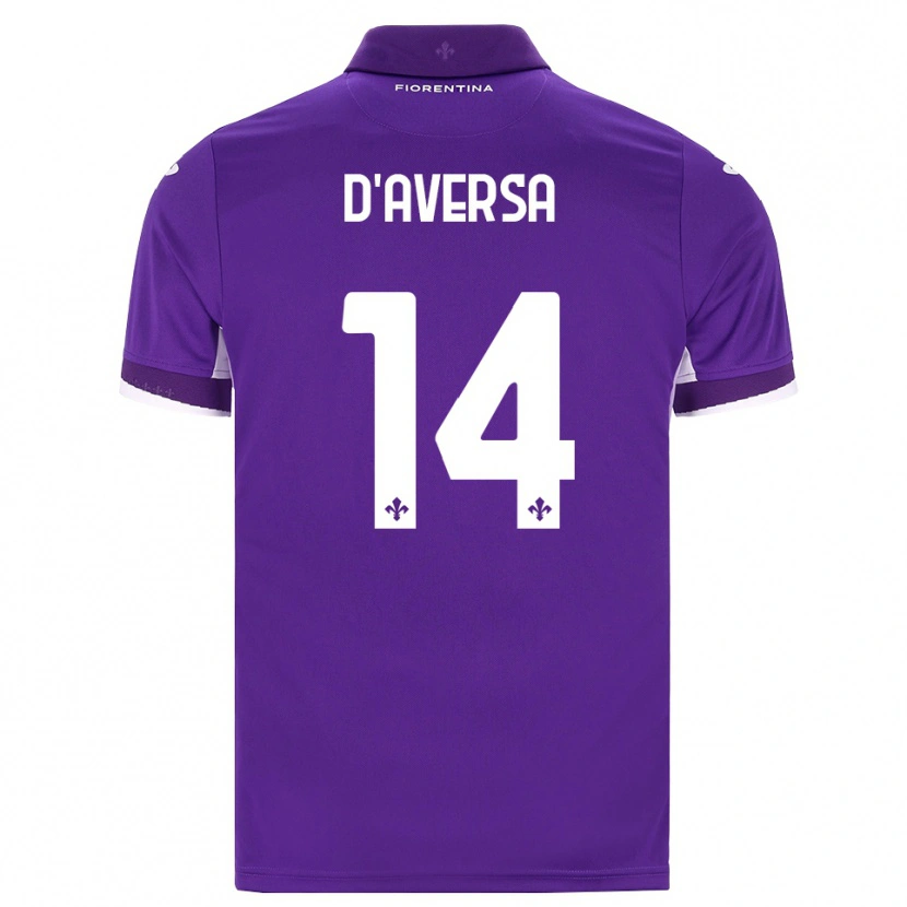 Danxen Kinderen Simone D'aversa #14 Paars Wit Roze Thuisshirt Thuistenue 2026/27 T-Shirt België