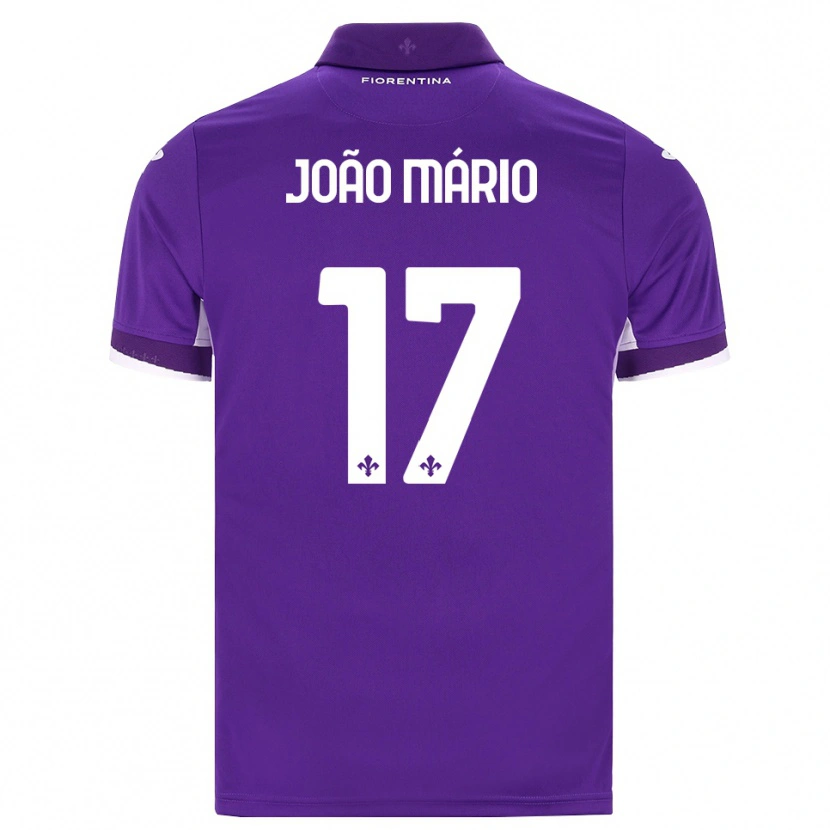 Danxen Kinderen João Mário #17 Paars Wit Roze Thuisshirt Thuistenue 2026/27 T-Shirt België