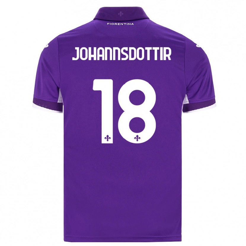 Danxen Kinderen Alexandra Johannsdottir #18 Paars Wit Roze Thuisshirt Thuistenue 2026/27 T-Shirt België