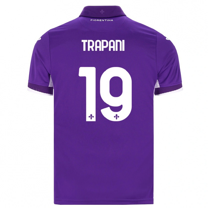 Danxen Kinderen Niccolò Trapani #19 Paars Wit Roze Thuisshirt Thuistenue 2026/27 T-Shirt België