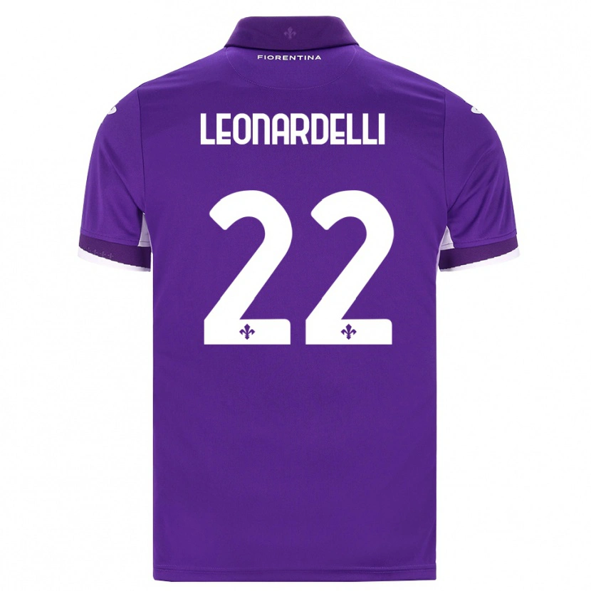 Danxen Kinderen Pietro Leonardelli #22 Paars Wit Roze Thuisshirt Thuistenue 2026/27 T-Shirt België