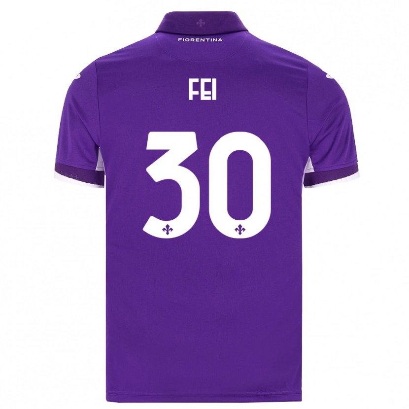 Danxen Kinderen Gianmaria Fei #30 Paars Wit Roze Thuisshirt Thuistenue 2026/27 T-Shirt België