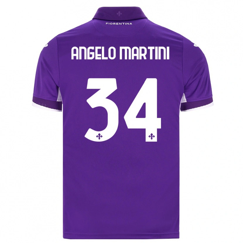 Danxen Kinderen Angelo Martini #34 Paars Wit Roze Thuisshirt Thuistenue 2026/27 T-Shirt België