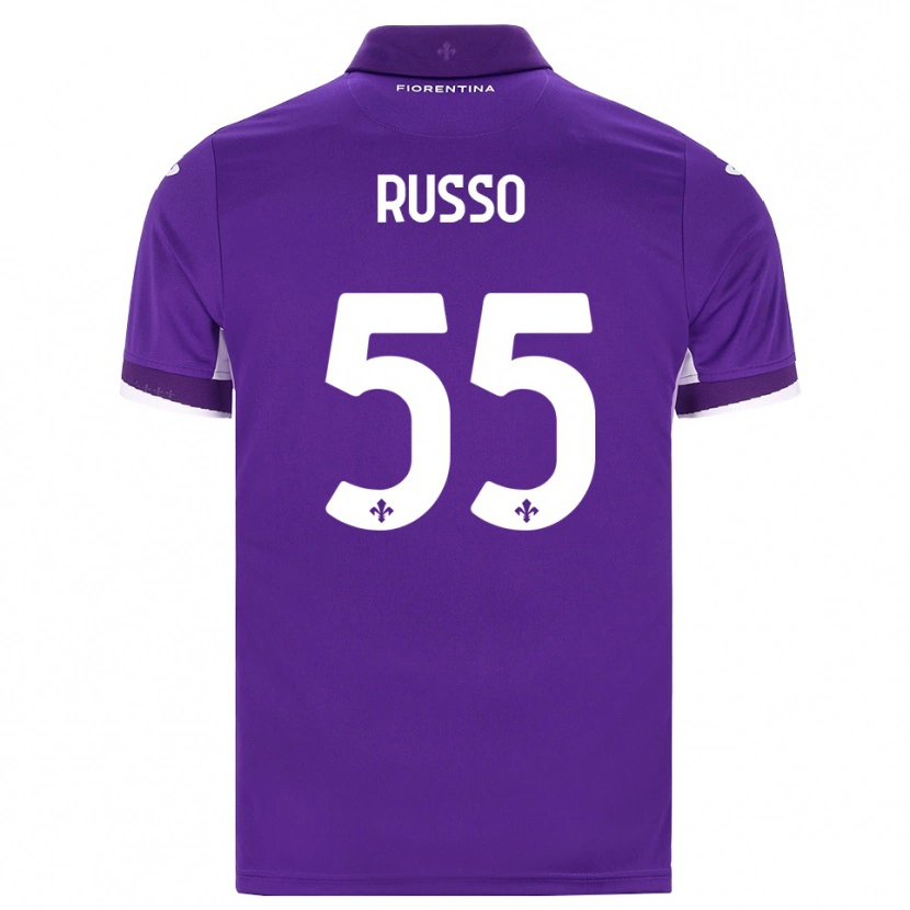 Danxen Kinderen Federica Russo #55 Paars Wit Roze Thuisshirt Thuistenue 2026/27 T-Shirt België