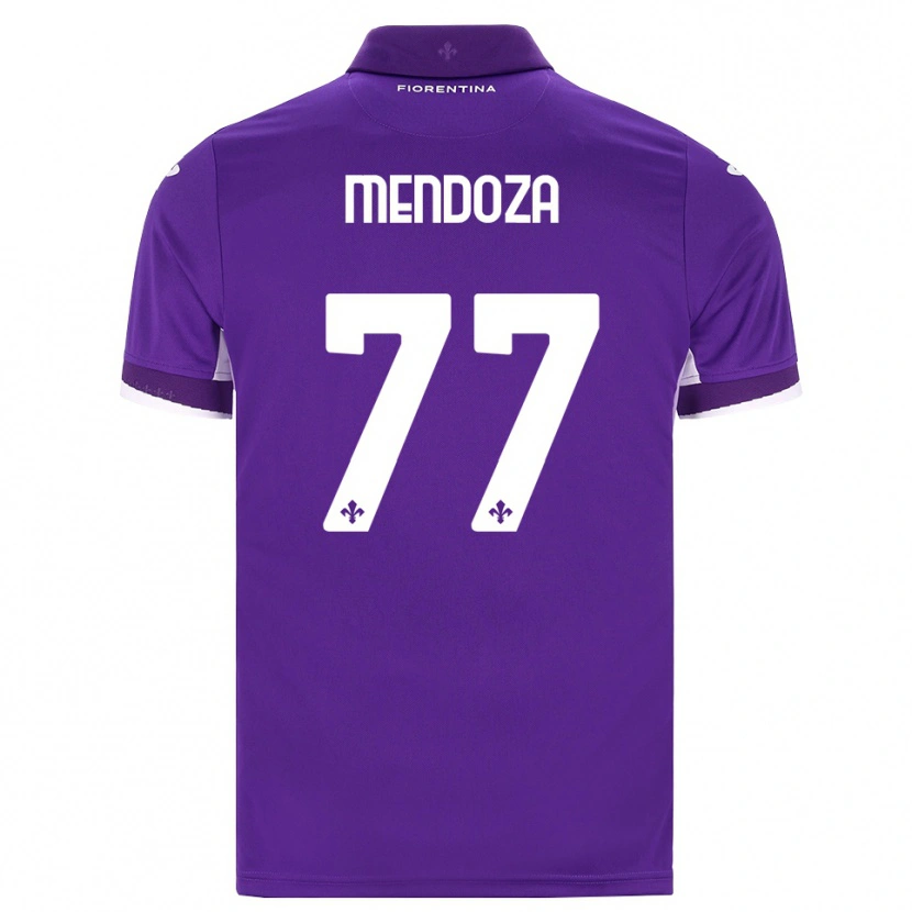 Danxen Kinderen William Mendoza #77 Paars Wit Roze Thuisshirt Thuistenue 2026/27 T-Shirt België
