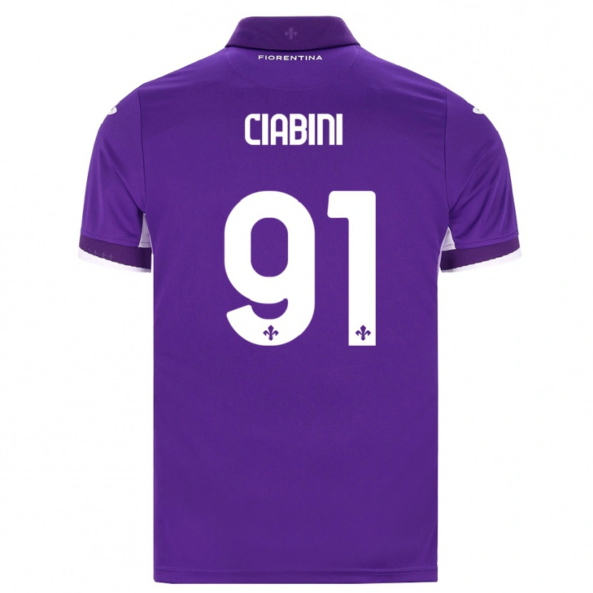 Danxen Kinderen Giulia Ciabini #91 Paars Wit Roze Thuisshirt Thuistenue 2026/27 T-Shirt België