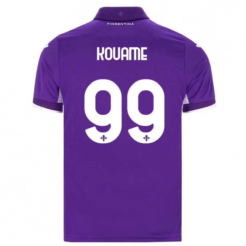 Danxen Kinderen Christian Kouame #99 Paars Wit Roze Thuisshirt Thuistenue 2026/27 T-Shirt België
