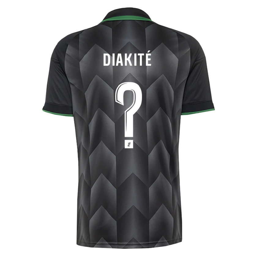 Danxen Kinderen Boubacar Diakité #0 Wit Zwart Groen Uitshirt Uittenue 2026/27 T-Shirt België