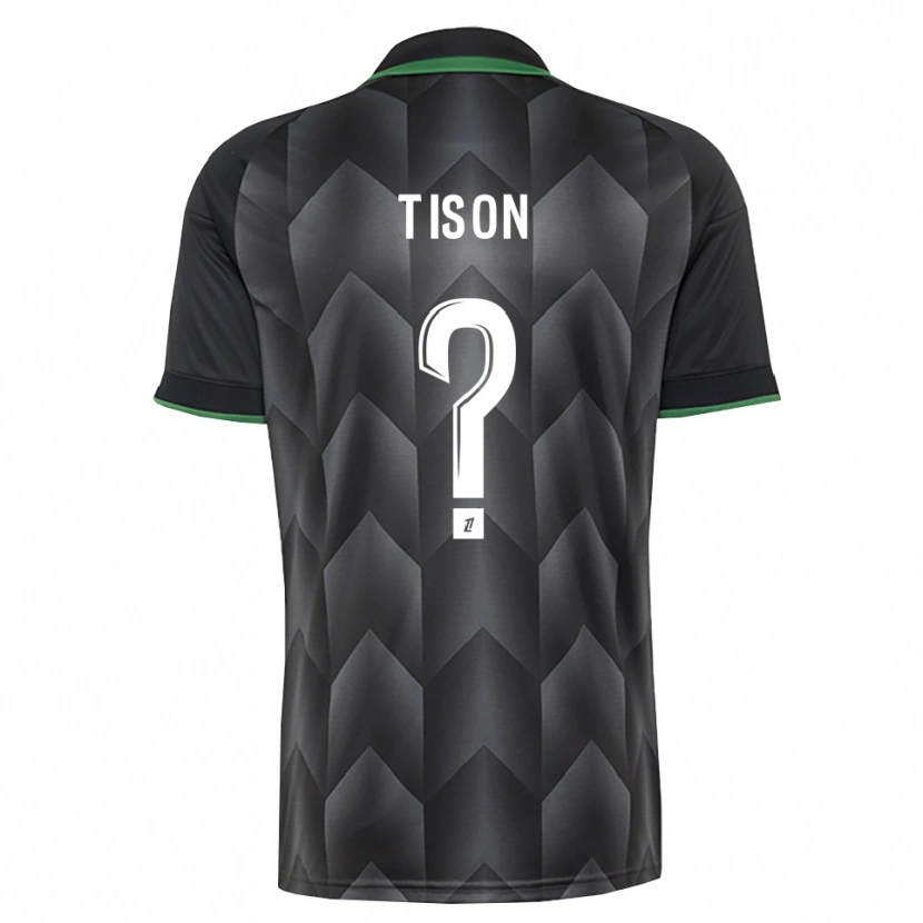 Danxen Kinderen Nathan Tison #0 Wit Zwart Groen Uitshirt Uittenue 2026/27 T-Shirt België