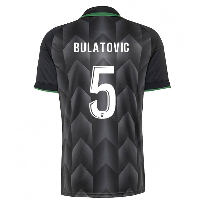 Danxen Kinderen Andrija Bulatovic #5 Wit Zwart Groen Uitshirt Uittenue 2026/27 T-Shirt België