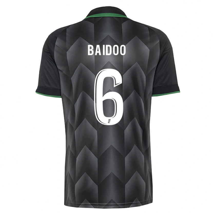 Danxen Kinderen Samson Baidoo #6 Wit Zwart Groen Uitshirt Uittenue 2026/27 T-Shirt België