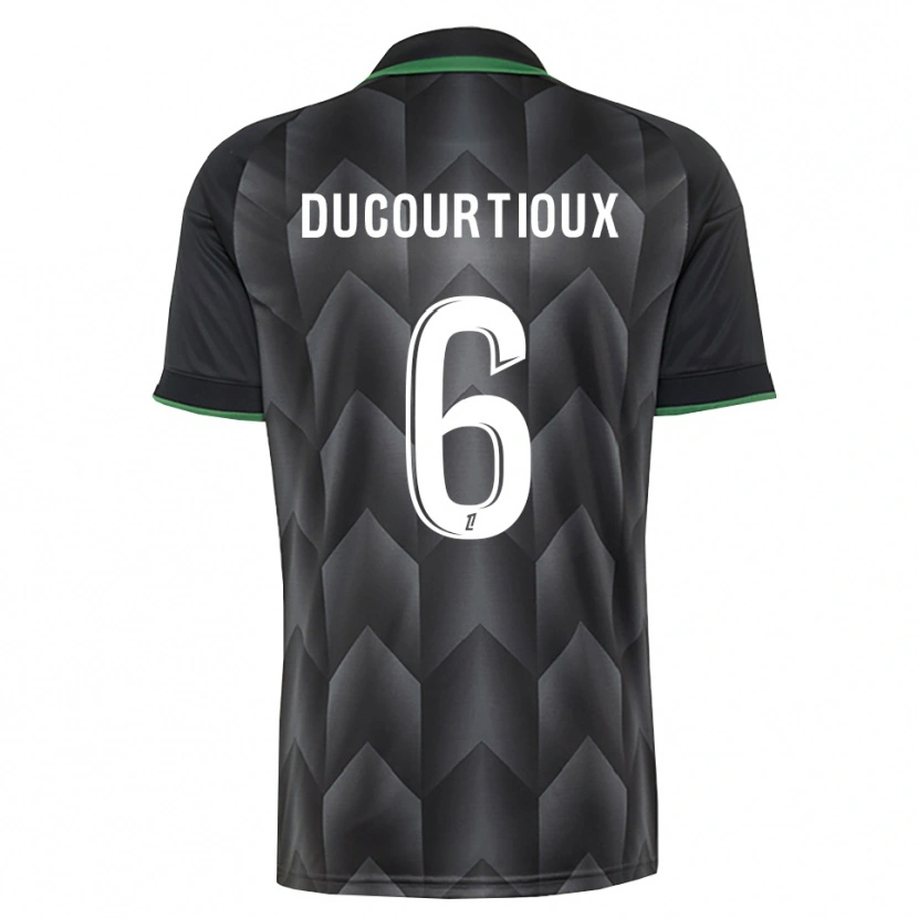 Danxen Kinderen Ilan Ducourtioux #6 Wit Zwart Groen Uitshirt Uittenue 2026/27 T-Shirt België