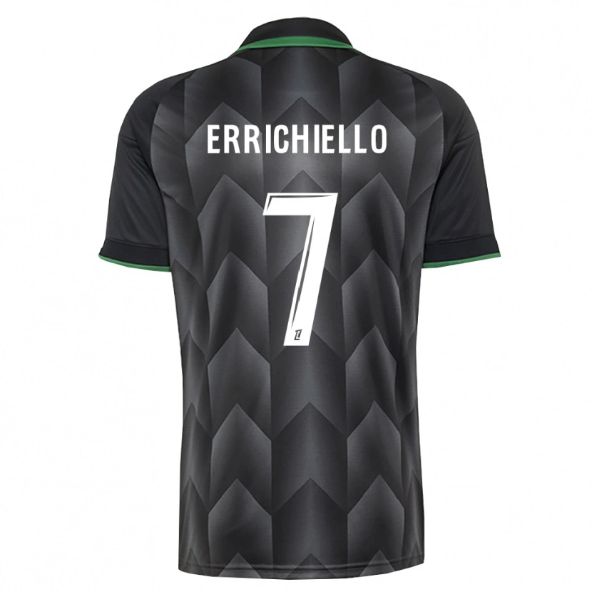 Danxen Kinderen Giovan Errichiello #7 Wit Zwart Groen Uitshirt Uittenue 2026/27 T-Shirt België