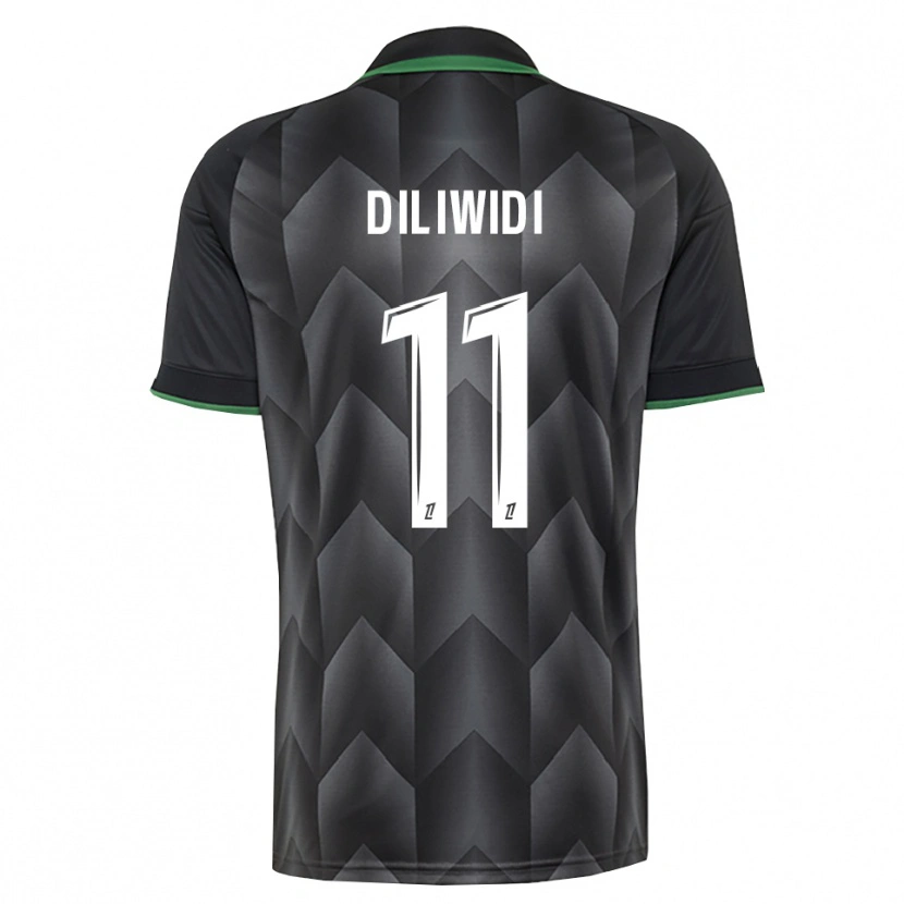 Danxen Kinderen Kembo Diliwidi #11 Wit Zwart Groen Uitshirt Uittenue 2026/27 T-Shirt België