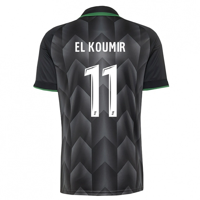Danxen Kinderen Kaîna El Koumir #11 Wit Zwart Groen Uitshirt Uittenue 2026/27 T-Shirt België