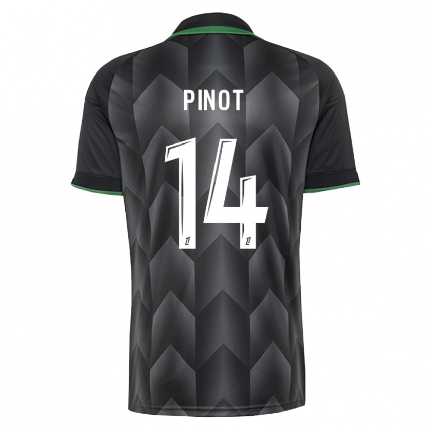 Danxen Kinderen Laurine Pinot #14 Wit Zwart Groen Uitshirt Uittenue 2026/27 T-Shirt België