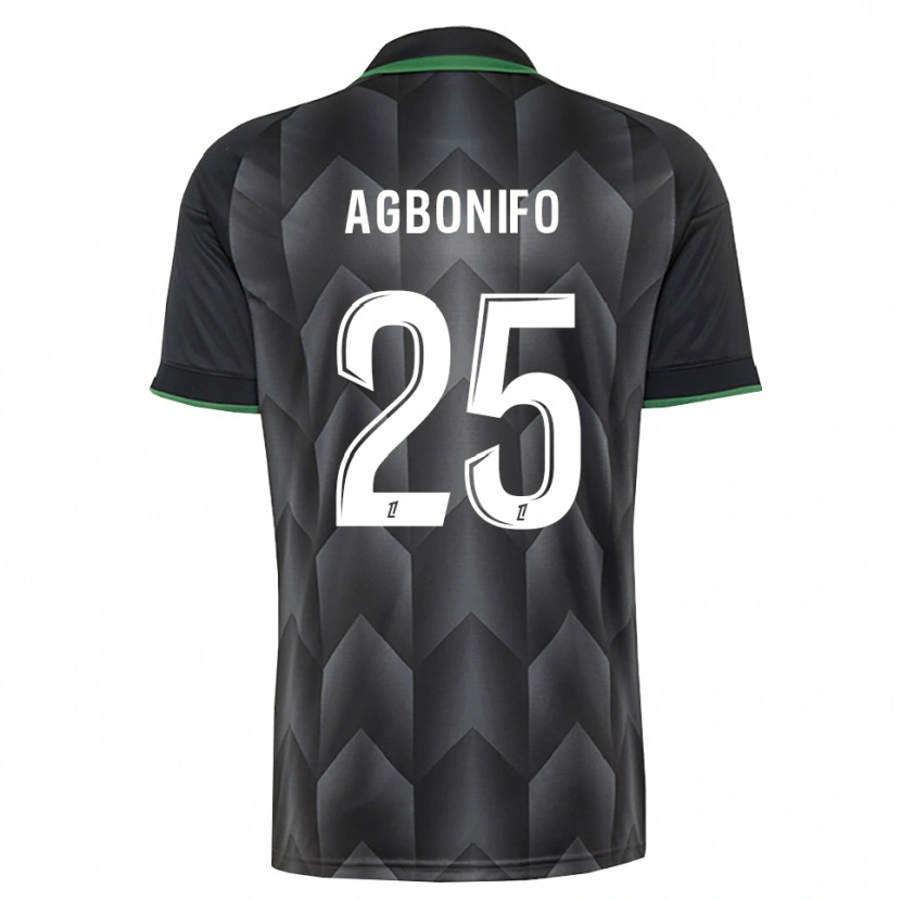Danxen Kinderen Jeremy Agbonifo #25 Wit Zwart Groen Uitshirt Uittenue 2026/27 T-Shirt België