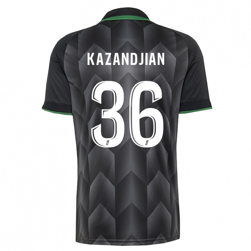 Danxen Kinderen Lara Kazandjian #36 Wit Zwart Groen Uitshirt Uittenue 2026/27 T-Shirt België