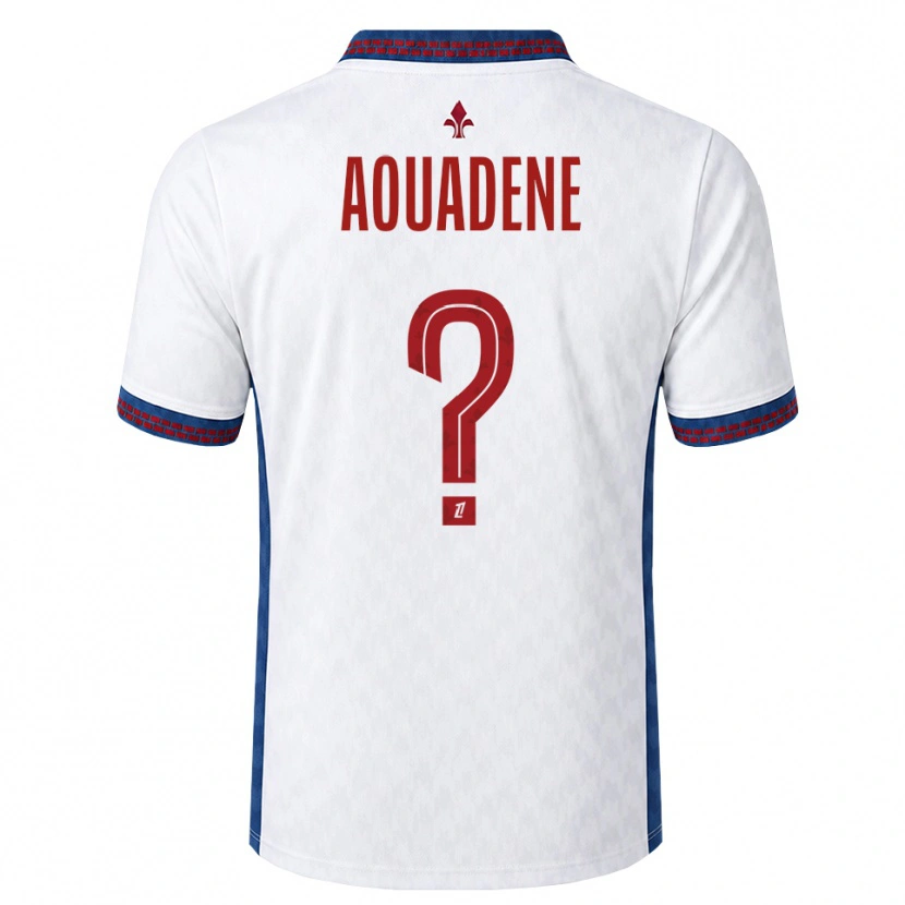 Danxen Kinderen Aksel Aouadene #0 Rood Wit Blauw Uitshirt Uittenue 2026/27 T-Shirt België