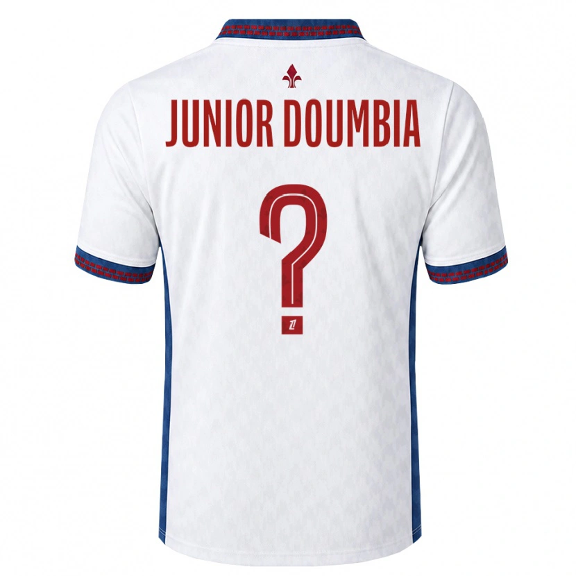 Danxen Kinderen Samba Junior Doumbia #0 Rood Wit Blauw Uitshirt Uittenue 2026/27 T-Shirt België