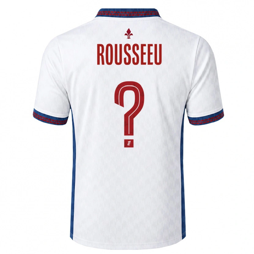 Danxen Kinderen Justine Rousseeu #0 Rood Wit Blauw Uitshirt Uittenue 2026/27 T-Shirt België