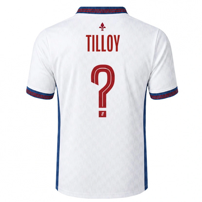 Danxen Kinderen Paul Tilloy #0 Rood Wit Blauw Uitshirt Uittenue 2026/27 T-Shirt België