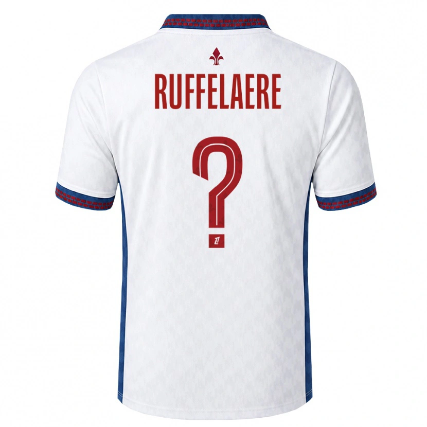 Danxen Kinderen Perrine Ruffelaere #0 Rood Wit Blauw Uitshirt Uittenue 2026/27 T-Shirt België