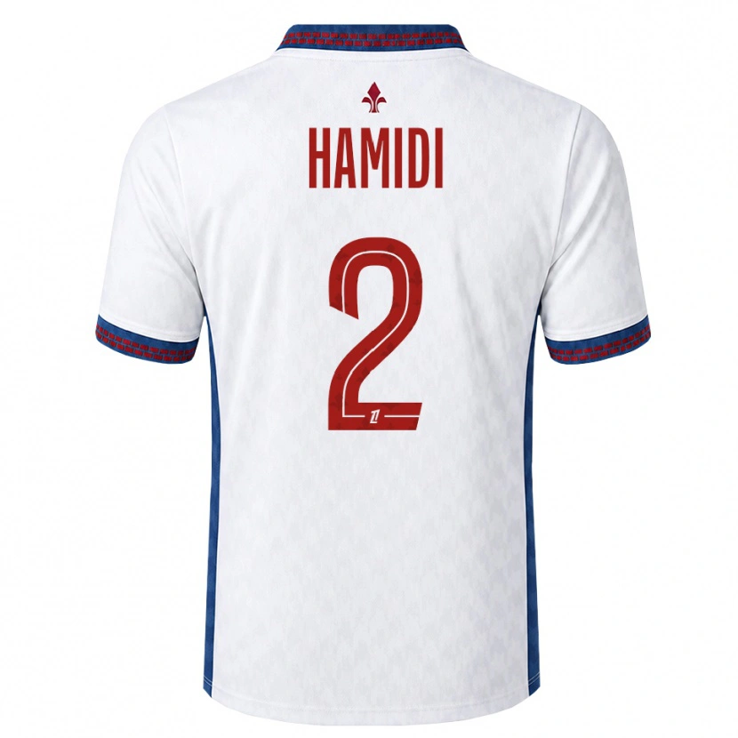Danxen Kinderen Kamel Hamidi #2 Rood Wit Blauw Uitshirt Uittenue 2026/27 T-Shirt België