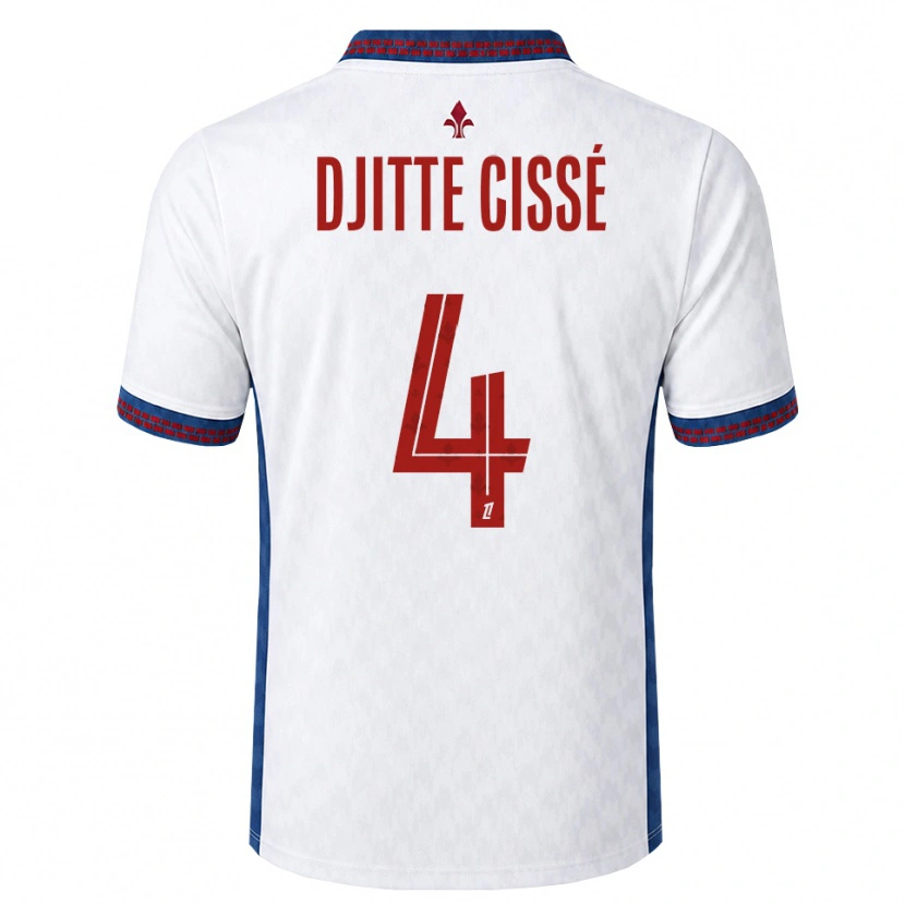 Danxen Kinderen Babacar Djitte Cissé #4 Rood Wit Blauw Uitshirt Uittenue 2026/27 T-Shirt België