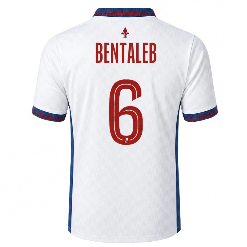 Danxen Kinderen Nabil Bentaleb #6 Rood Wit Blauw Uitshirt Uittenue 2026/27 T-Shirt België