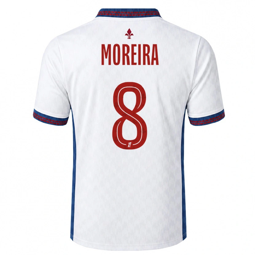 Danxen Kinderen Keziah Moreira #8 Rood Wit Blauw Uitshirt Uittenue 2026/27 T-Shirt België