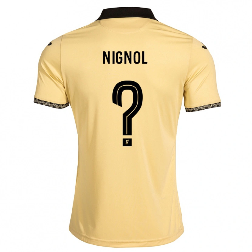 Danxen Kinderen Vincent Nignol #0 Navajo Wit Zwart Uitshirt Uittenue 2026/27 T-Shirt België