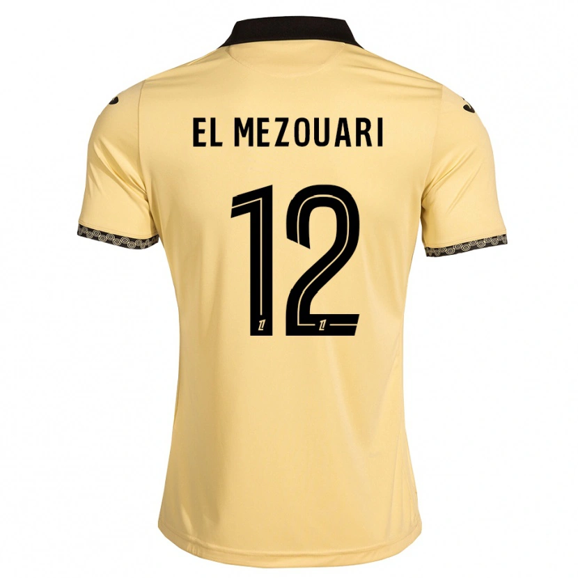 Danxen Kinderen Salah-Dine El Mezouari #12 Navajo Wit Zwart Uitshirt Uittenue 2026/27 T-Shirt België