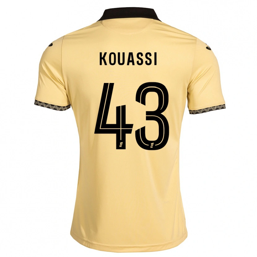 Danxen Kinderen Arsène Kouassi #43 Navajo Wit Zwart Uitshirt Uittenue 2026/27 T-Shirt België