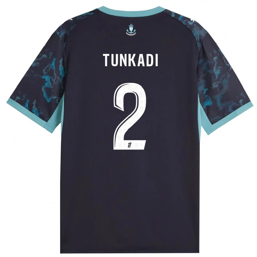 Danxen Kinderen Alexandre Tunkadi #2 Licht Turkoois Wit Zwart Uitshirt Uittenue 2026/27 T-Shirt België