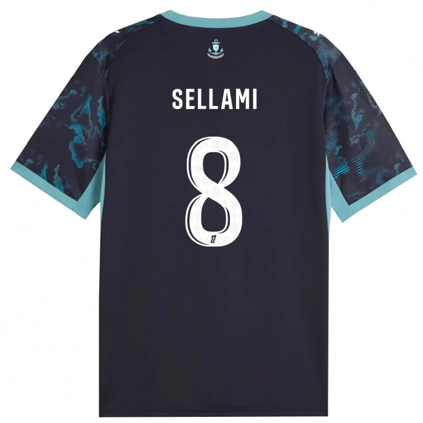 Danxen Kinderen Yanis Sellami #8 Licht Turkoois Wit Zwart Uitshirt Uittenue 2026/27 T-Shirt België
