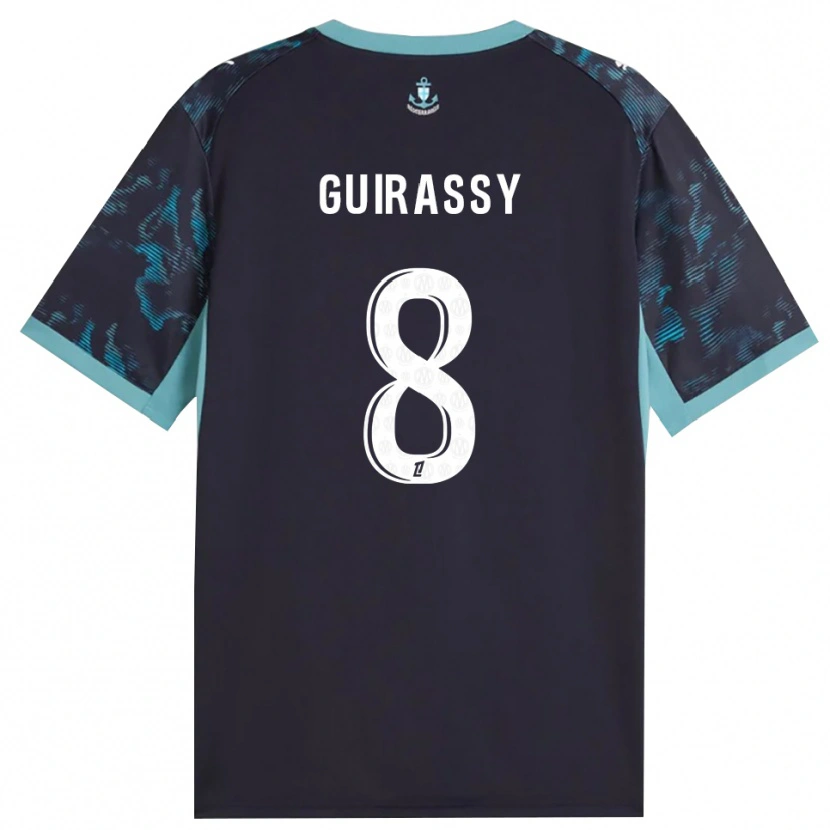 Danxen Kinderen Moctar Guirassy #8 Licht Turkoois Wit Zwart Uitshirt Uittenue 2026/27 T-Shirt België