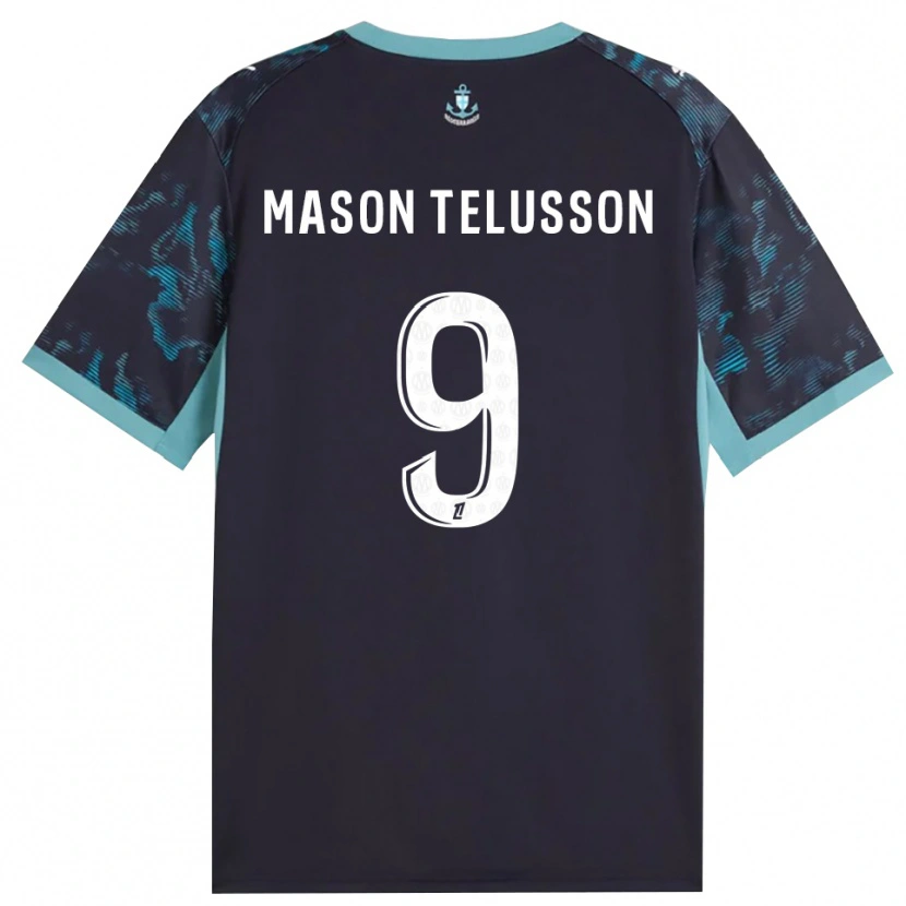 Danxen Kinderen Jah-Mason Telusson #9 Licht Turkoois Wit Zwart Uitshirt Uittenue 2026/27 T-Shirt België
