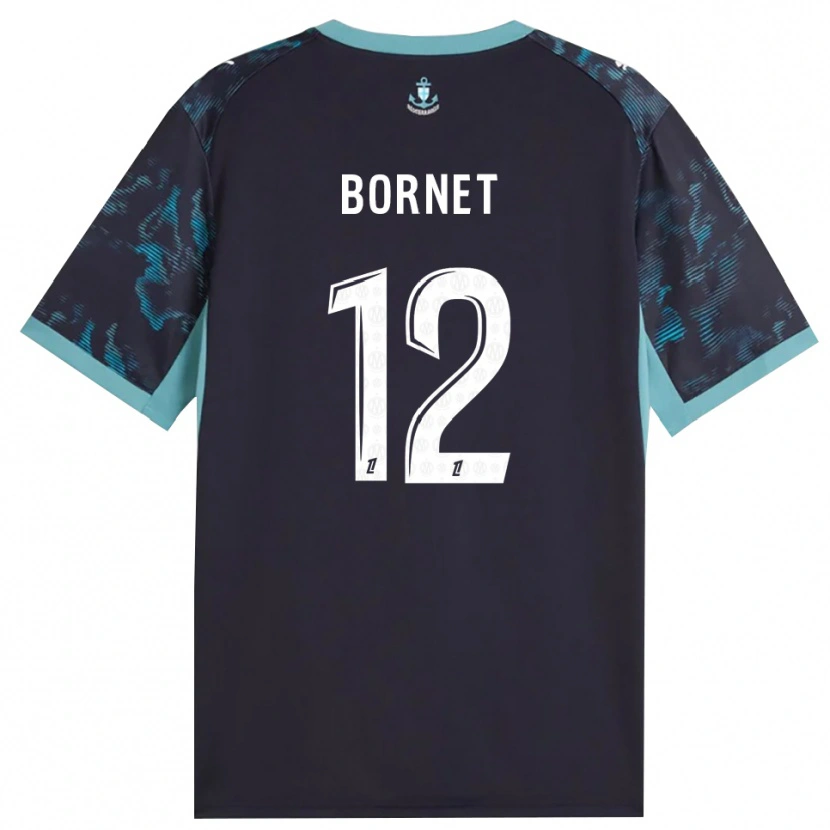 Danxen Kinderen Camille Bornet #12 Licht Turkoois Wit Zwart Uitshirt Uittenue 2026/27 T-Shirt België