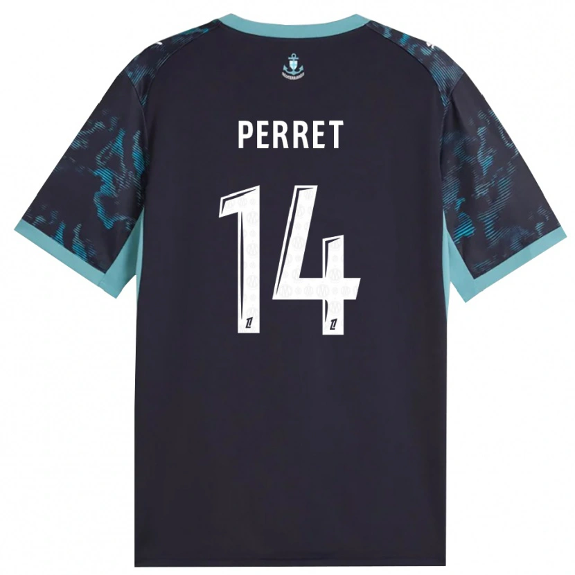 Danxen Kinderen Jenny Perret #14 Licht Turkoois Wit Zwart Uitshirt Uittenue 2026/27 T-Shirt België
