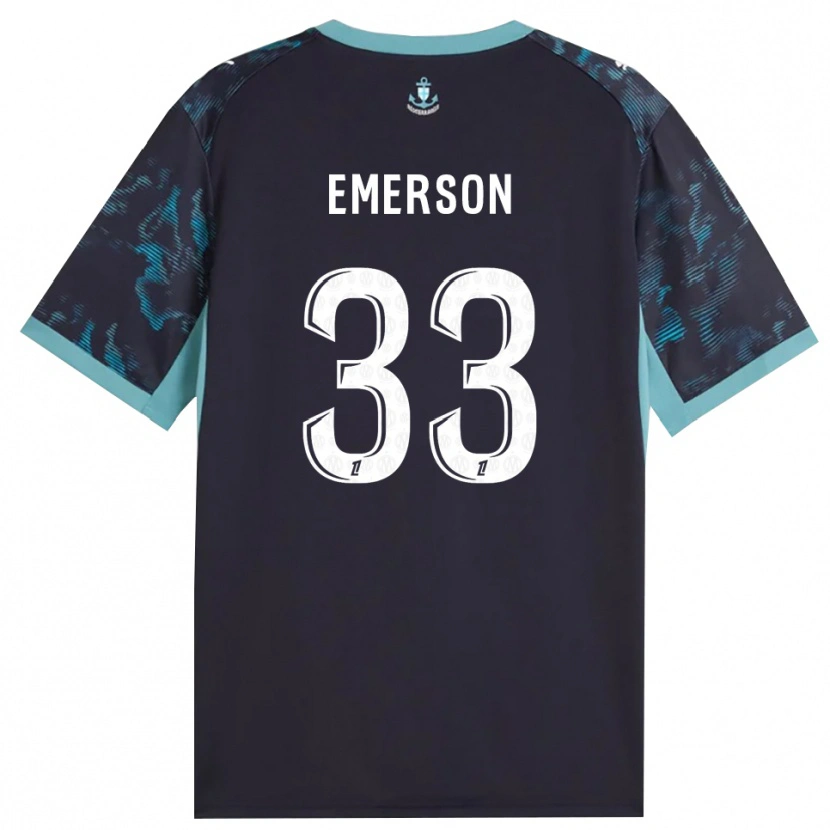 Danxen Kinderen Emerson Palmieri Dos Santos #33 Licht Turkoois Wit Zwart Uitshirt Uittenue 2026/27 T-Shirt België