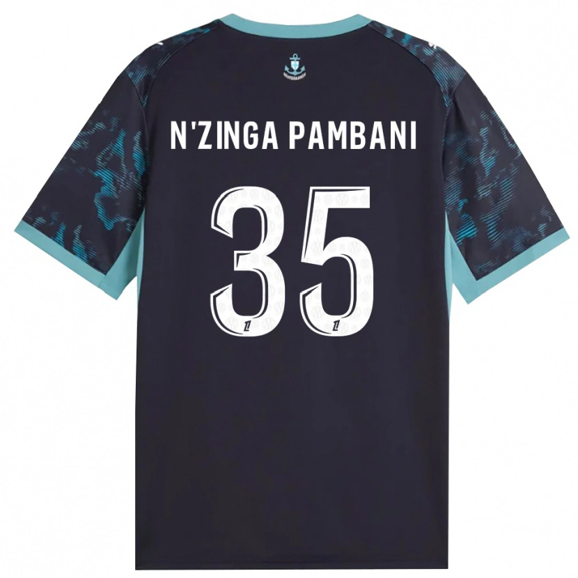 Danxen Kinderen Pladi N'zinga Pambani #35 Licht Turkoois Wit Zwart Uitshirt Uittenue 2026/27 T-Shirt België