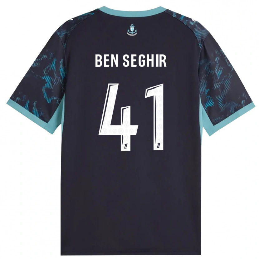 Danxen Kinderen Salim Ben Seghir #41 Licht Turkoois Wit Zwart Uitshirt Uittenue 2026/27 T-Shirt België